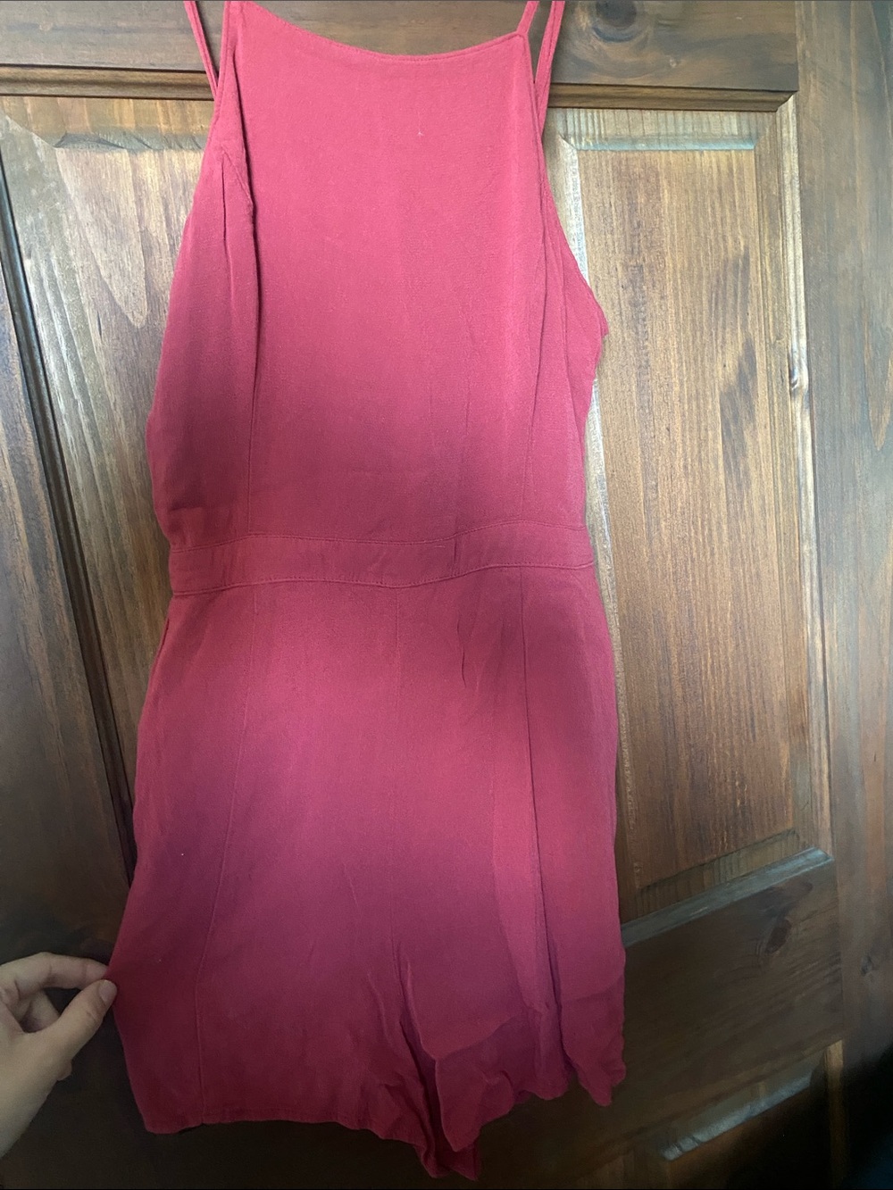 abercrombie kids Raspberry Spaghetti-Strap Mini Dress